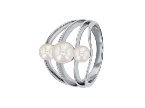 bague perles eau douce argent rhodie lvl