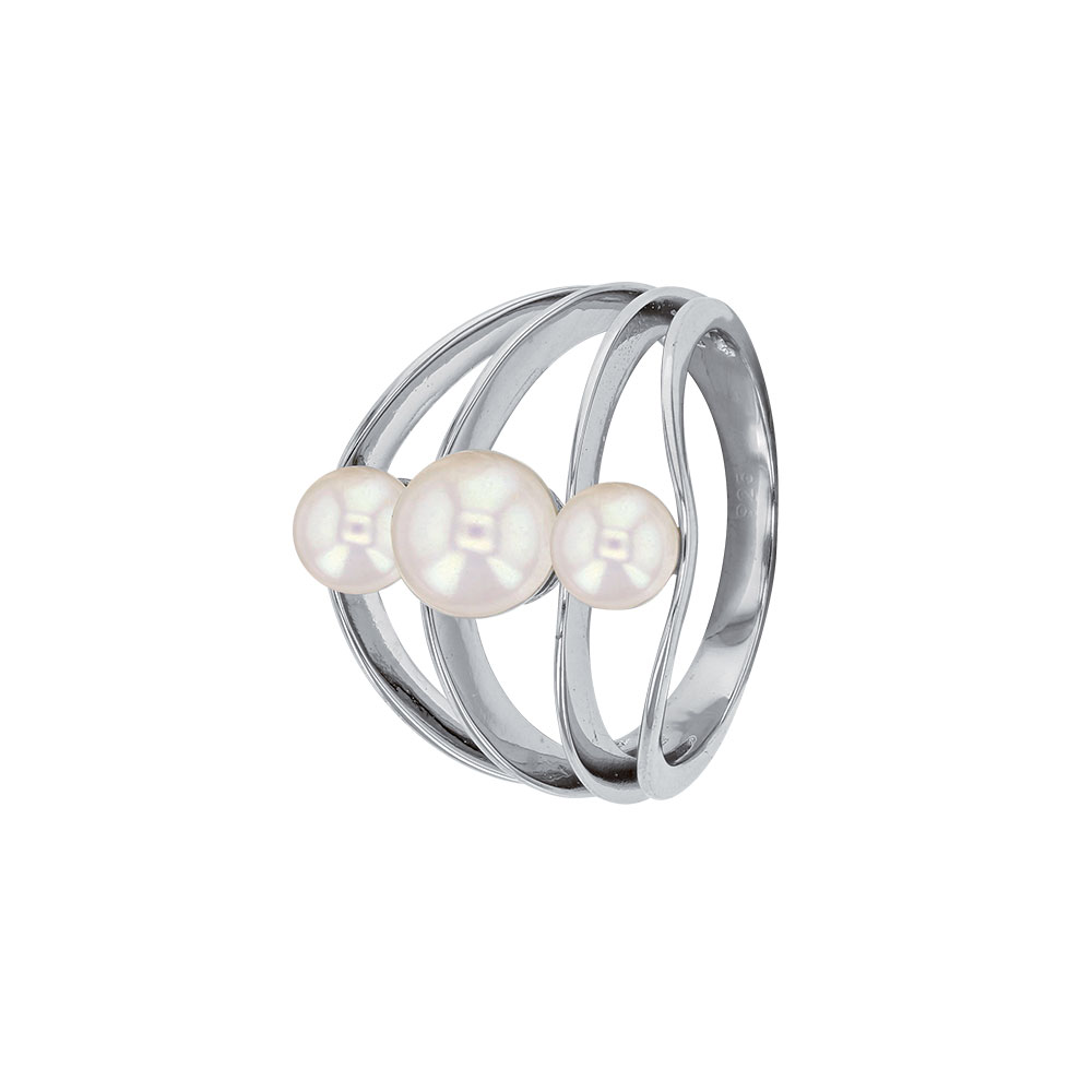 bague perles eau douce argent rhodie lvl