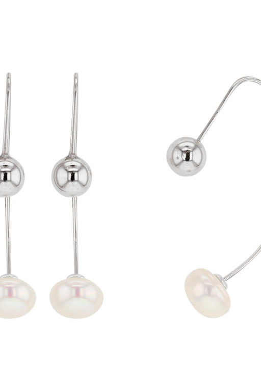 boucle oreilles perles eau douce argent lvl