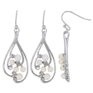 boucles oreilles arabesque perles eau douce et oxydes de zirconium lvl