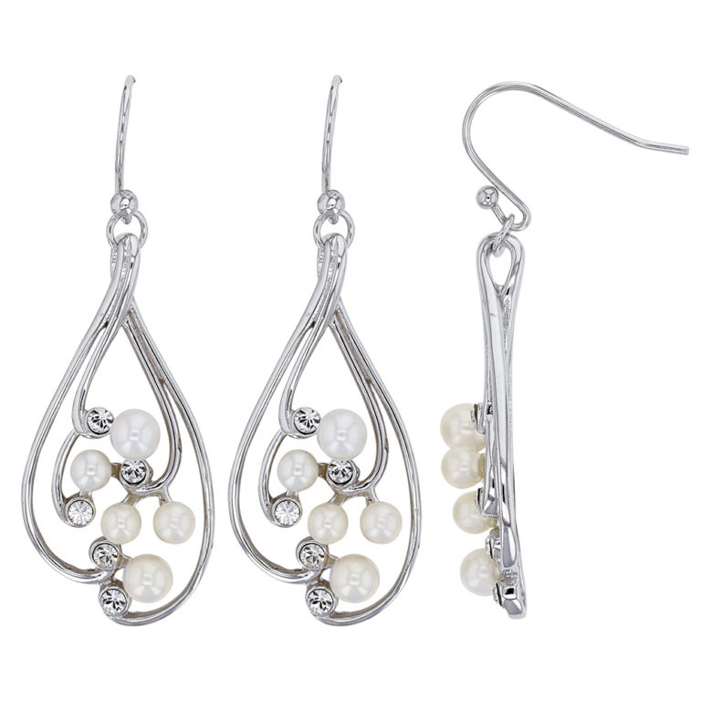 boucles oreilles arabesque perles eau douce et oxydes de zirconium lvl