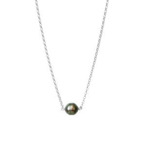 collier perle de tahiti baroque cerclee argent rhodie lvl