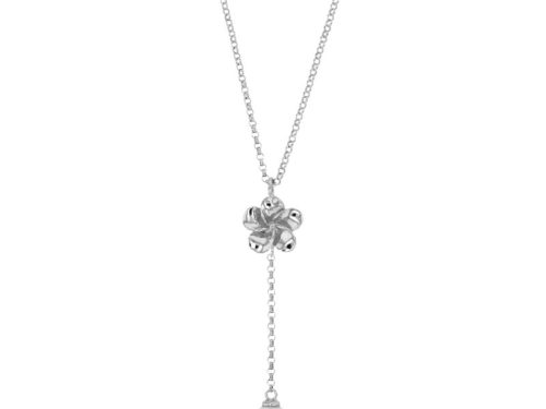 collier perle eau douce fleur argent rhodie lvl