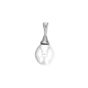 pendentif perle eau douce beliere argent rhodie lvl