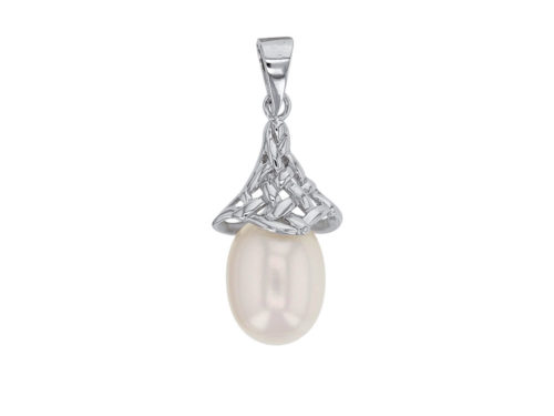 pendentif perle eau douce cône ajoure lvl