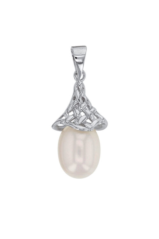 pendentif perle eau douce cône ajoure lvl
